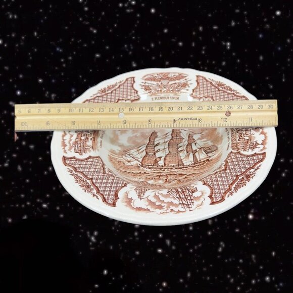 Fair Winds Alfred Meakin Staffordshire England Ceramic Bowl 2 pcs Set Grand Turk - Picture 4 of 12